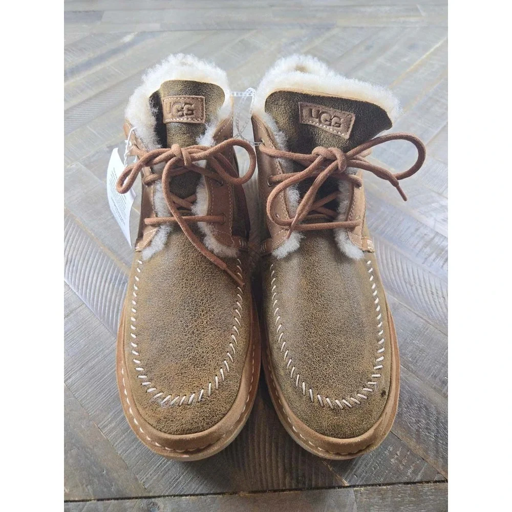 UGG Neumel Crafted Regenerate Chestnut Sandalwood Boots 1144016 Mens 14